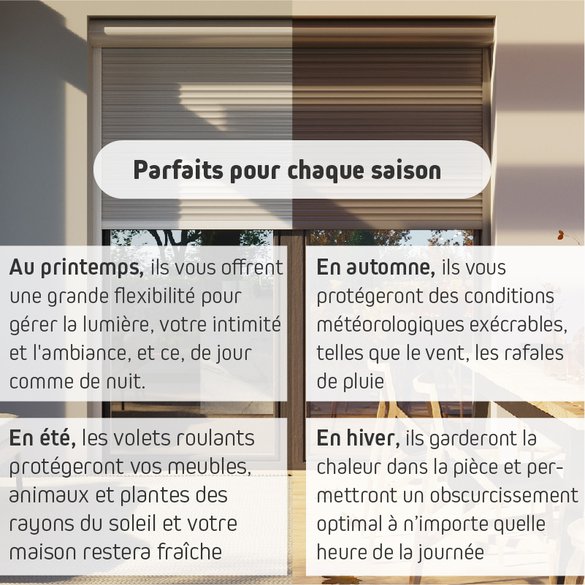 Volet roulant rénovation avec store intégré