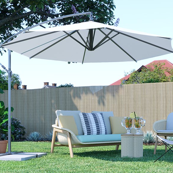 Parasol dans la terrasse