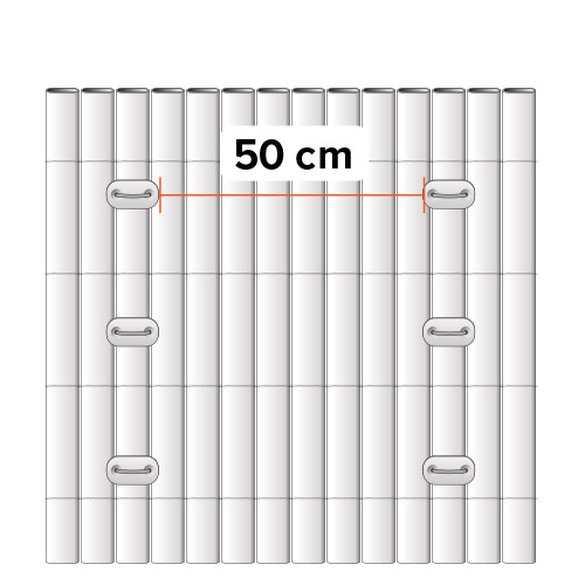 Privacy fence PVC roll 