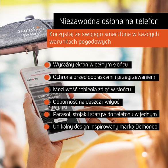 Parasol na telefon komórkowy - zalety