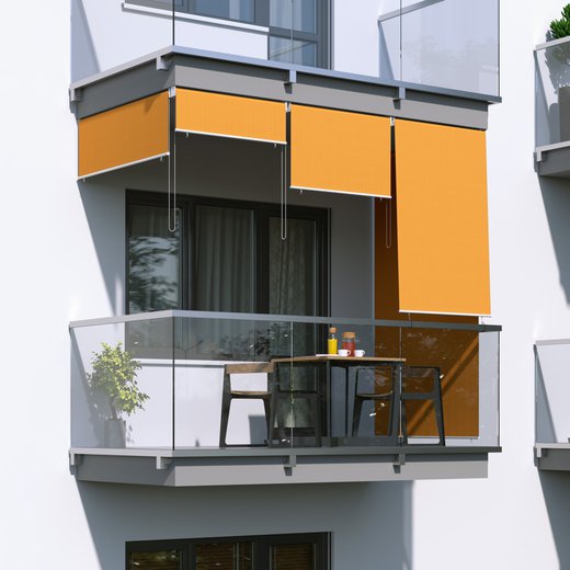 Store extérieur vertical, Prêt-à-poser, Orange