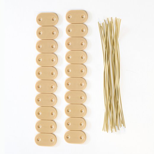 Kit de fixation pour canisses en PVC, Bambou