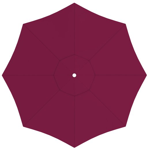 Toile de parasol ronde 5 m, Paragrandi, Bordeaux