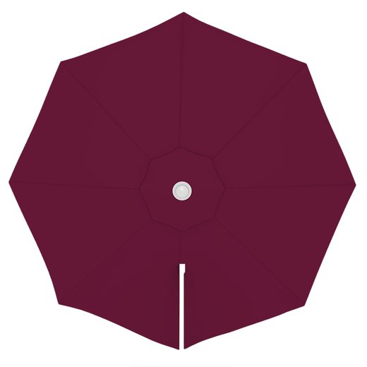 Toile de parasol ronde 3,5 m, Parapenda, Bordeaux