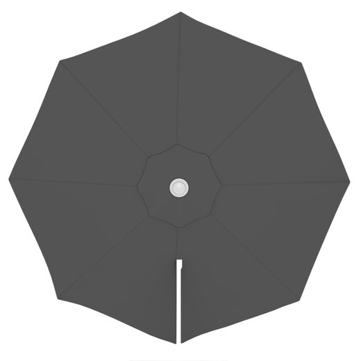 Toile de parasol ronde 3,5 m, Parapenda, Gris
