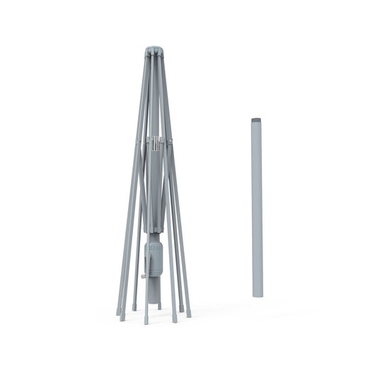 Mât en aluminium pour parasol droit Interpara, 3x3 m, Argenté