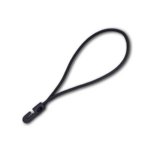 Attache élastique avec crochet en plastique 25 cm, Noir