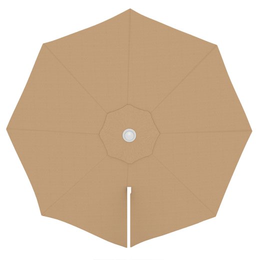 Toile de parasol ronde 3,5 m, Parapenda, Crème