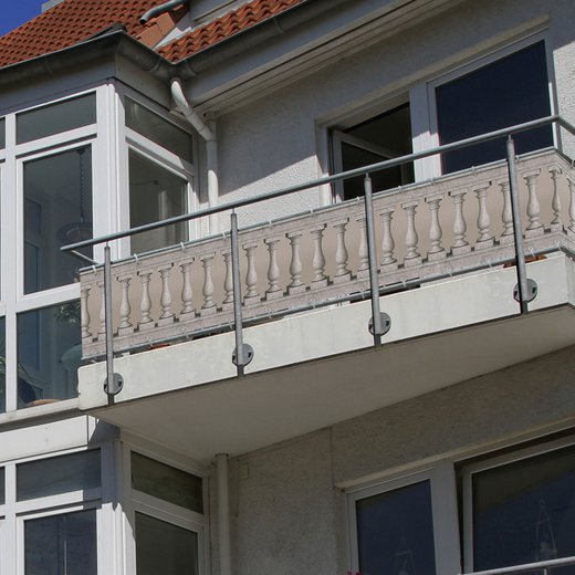 Brise-vue pour balcon, tissu imperméable, Motif de colonne