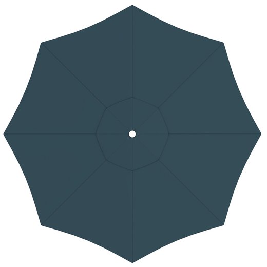 Toile de parasol ronde 3,5 m, Interpara, Vert