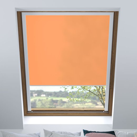Store pour fenêtres de toit tamisant, Sur mesure, Orange