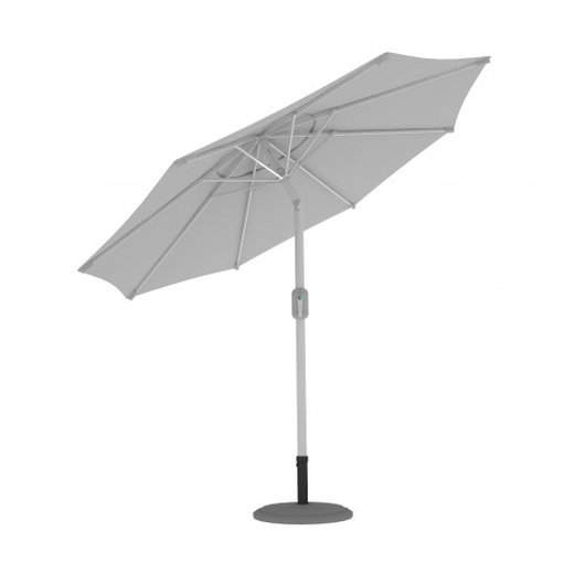 Parasol droit orientable rond 3,5 m, Blanc