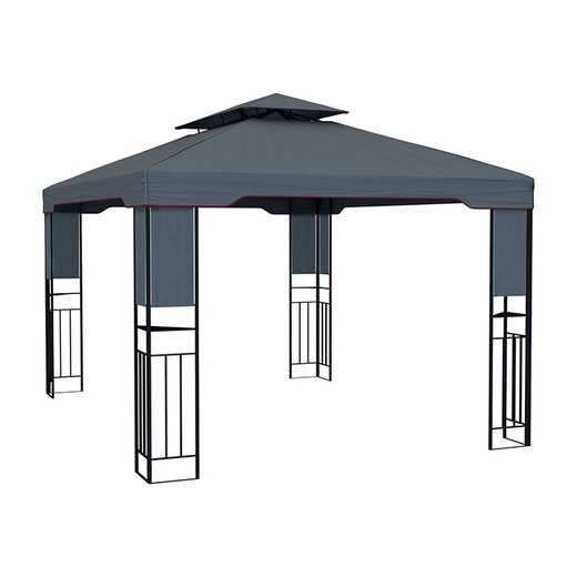 Structure de tonnelle avec toit Delux, 3x4 m, Anthracite