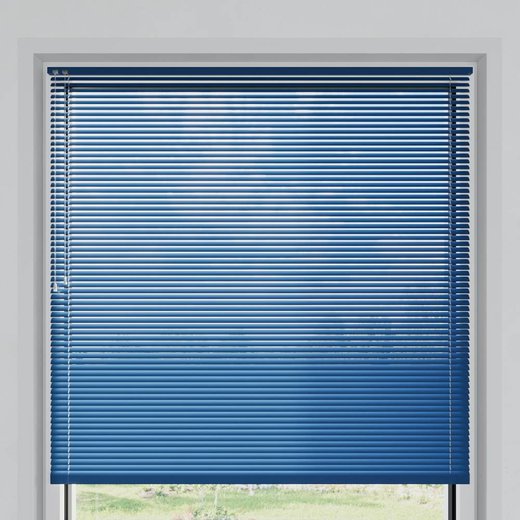 Store vénitien aluminium lames 25 mm, Bleuet mat