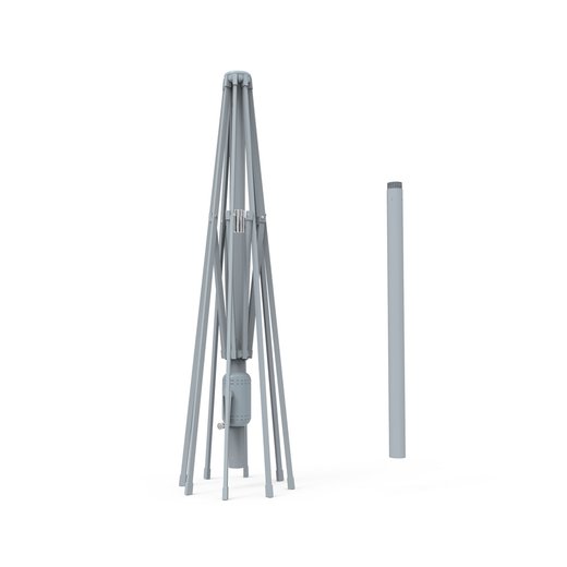 Stelaż aluminiowy do okrągłego parasola przeciwsłonecznego interpara 3,5 m, Srebrny