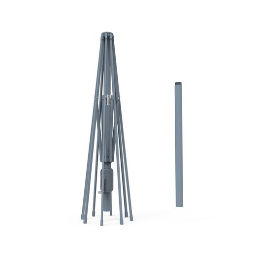 Stelaż aluminiowy do kwadratowego parasola przeciwsłonecznego interpara 3x3 m, Antracytowy