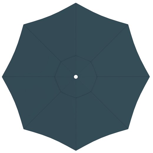 Poszycie parasola ogrodowego paragrandi, okrągłe, 5 m, Zielony