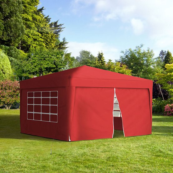 Ścianka z zamkiem do pawilonów ogrodowych Premium i Basic, 295x195 cm