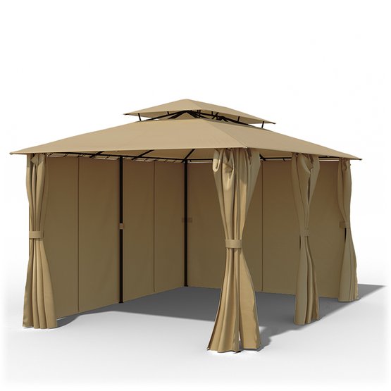 Stelaż z poszyciem i ścianami bocznymi do pawilonu ogrodowego Comfort, 3x4 m