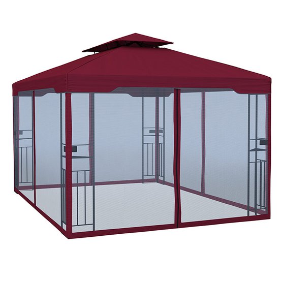 Zestaw ścian bocznych do pawilonu ogrodowego Deluxe, 3x4 m