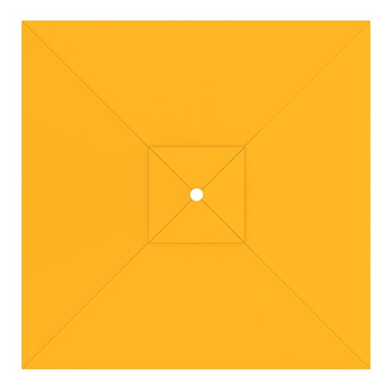 Poszycie parasola przeciwsłonecznego interpara, kwadratowe, 3x3 m