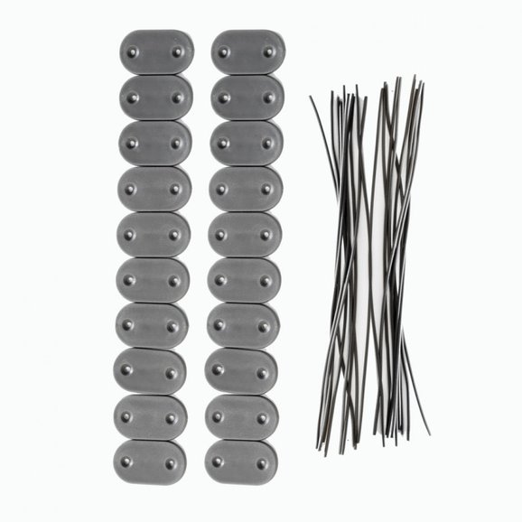 Kit de fixation pour canisses en PVC